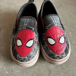 Spiderman slip on shoes sneakers 7 toddler boy